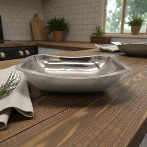 Vintage Square Silver Plated Tray By Sheffield Silver Co. Art Deco 1930's